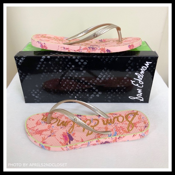 SAM EDELMAN SLIDE SANDALS FLIP FLOPS - Picture 4 of 8